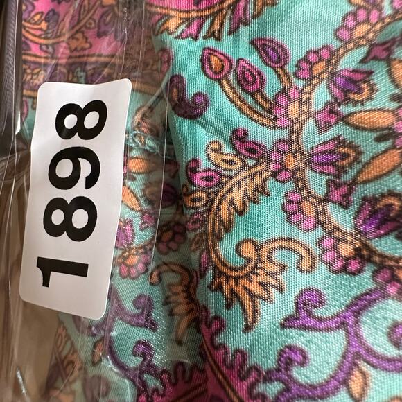 Zury Dress Womens One Size Pink Floral Silk Ruffle Hi Low Cottage Peasant Boho - Picture 12 of 12